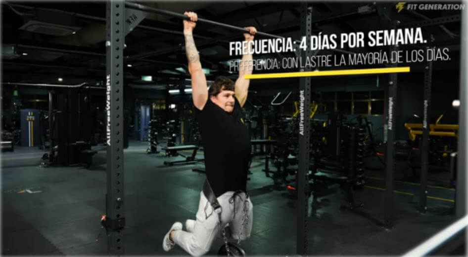 Frecuencia de ejercicio dominadas