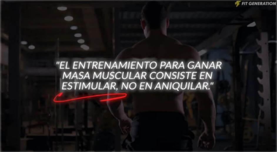 Estimular para ganar masa muscular