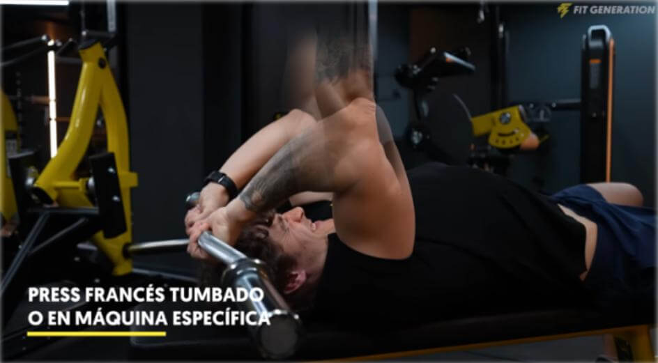 Press francés tumbado o máquina