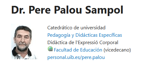 Profesores CAFYD de la UIB