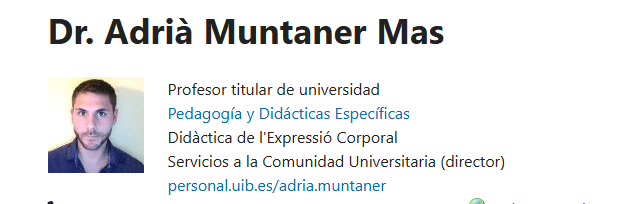 Profesor Adriá Muntaner