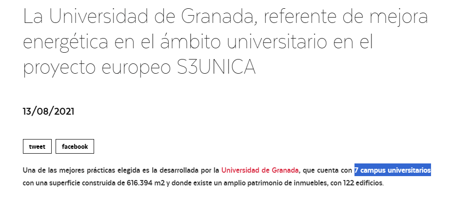 Opinión del CAFYD de la Universidad de Granada (UGR) 5 Canal UGR universidad de Granada