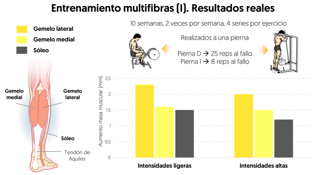 Resultados de entrenamiento multifibras