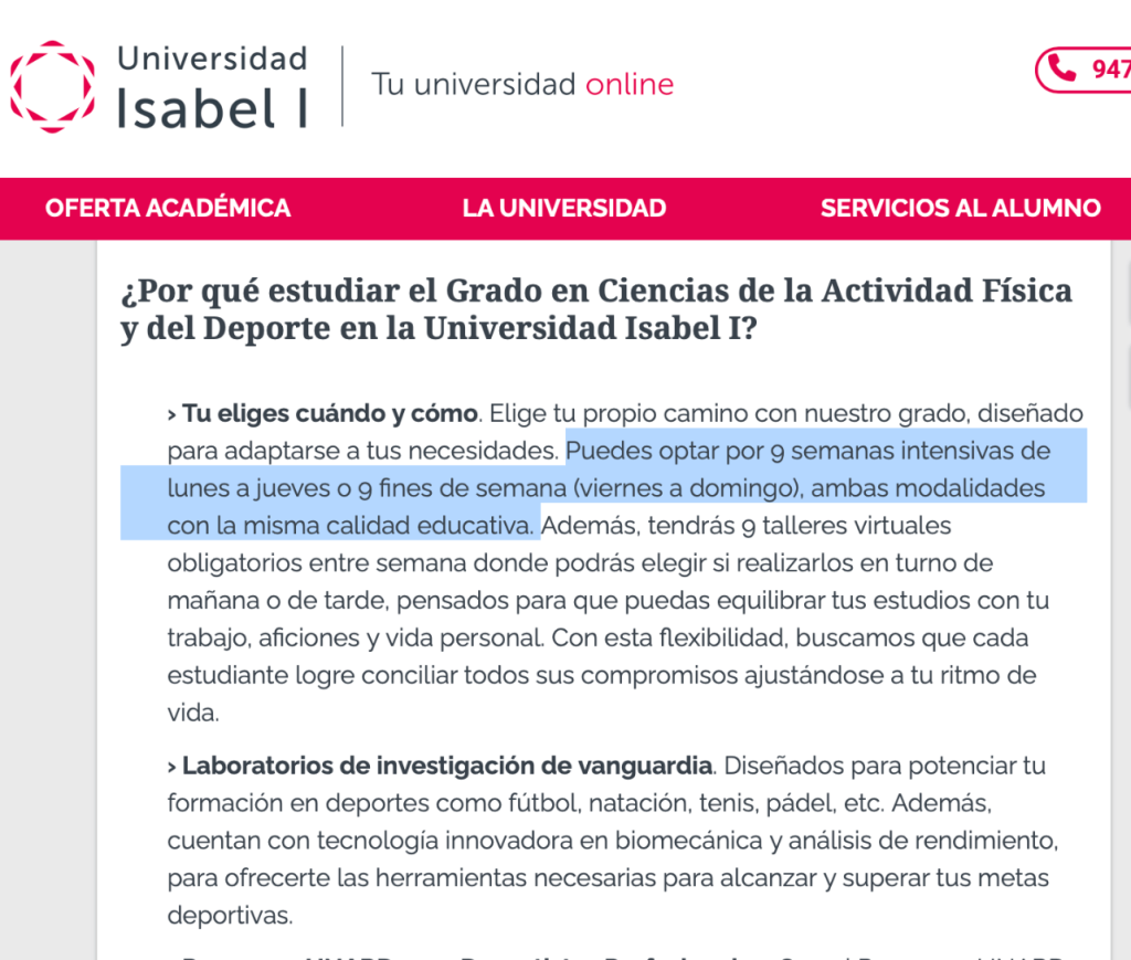 Modalidad de estudio Universidad Isabel I