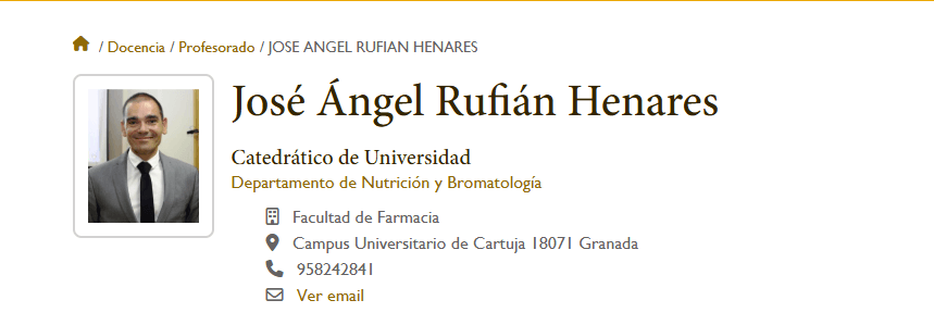 Profesorado José Angel Rufián