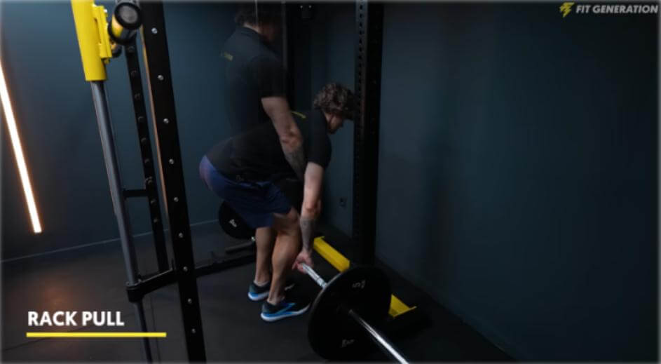 Rack pull ejercicio grupo muscular