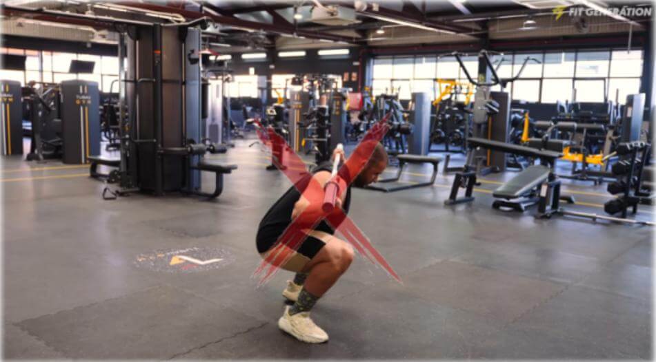Cuádriceps ejecución incorrecta de ejercicio
