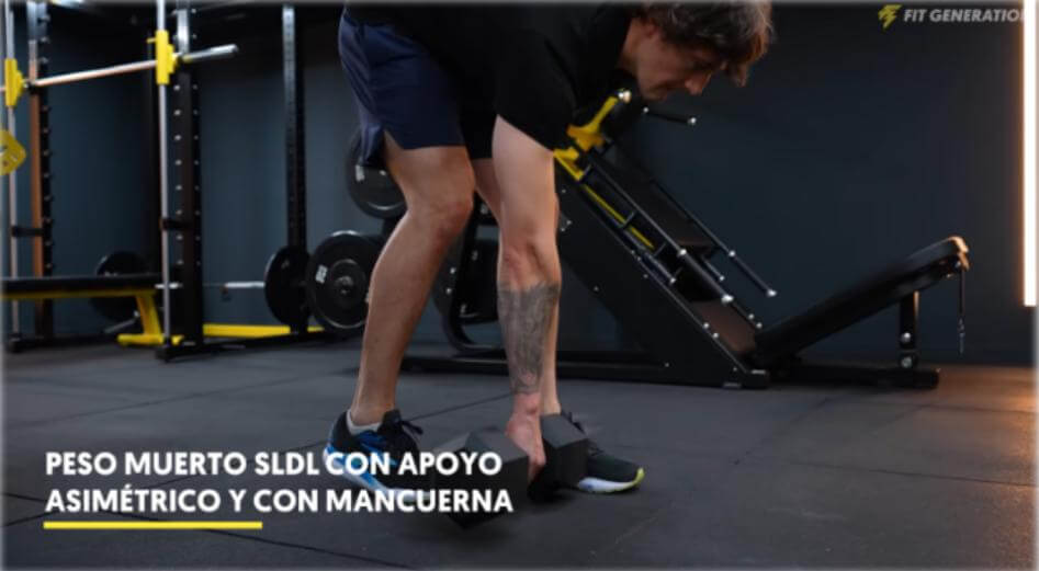 Peso muerto SLDL con apoyo asimétrico