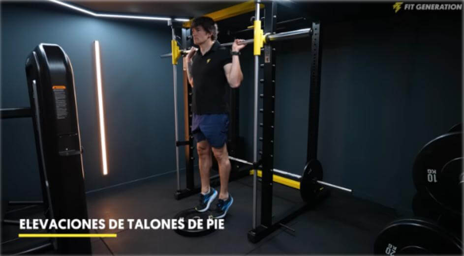 Elevaciones de talones de pie