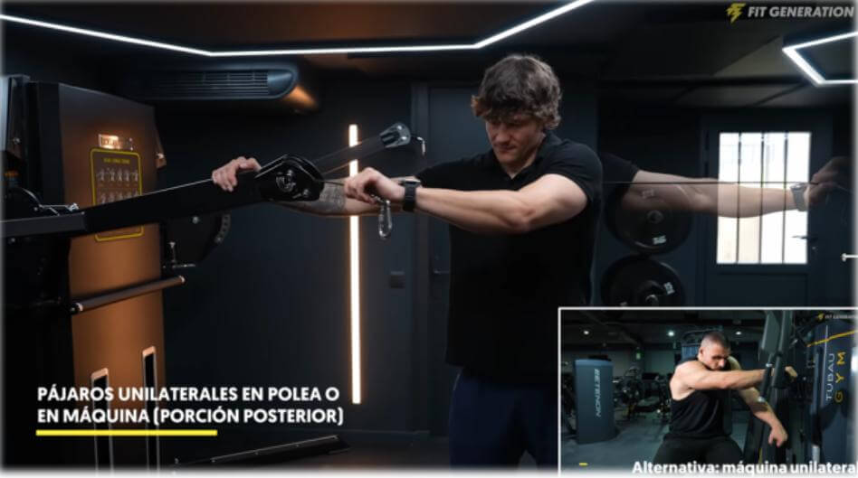 Pájaros unilaterales en polea