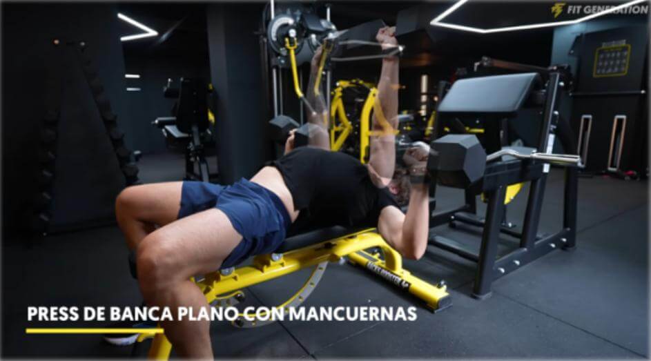 Press de banca con mancuernas