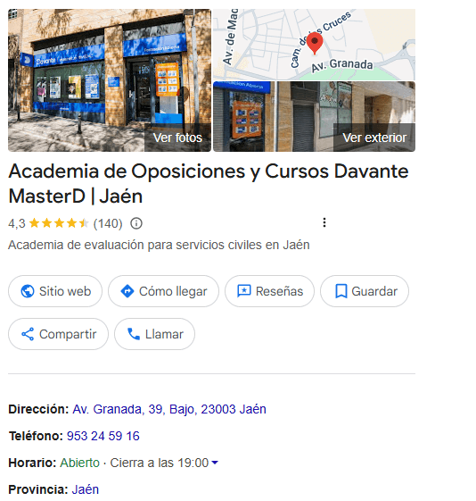 Ubicación academia de formación