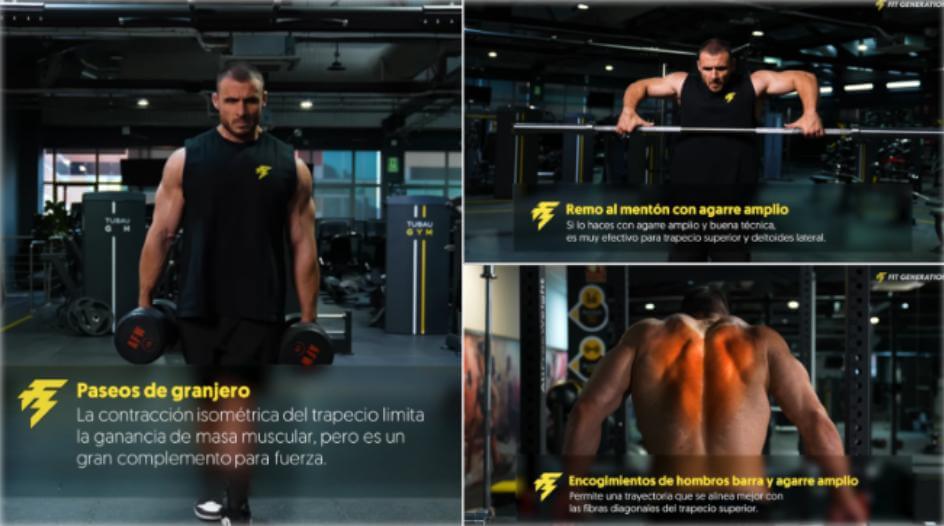 ¿Qué músculos entrenar para verse más grande? 15 Ejercicios entrenar el trapecio superior