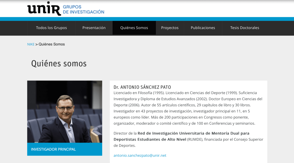 Opinión CAFYD de UNIR 31 UNIR grupo de investigación