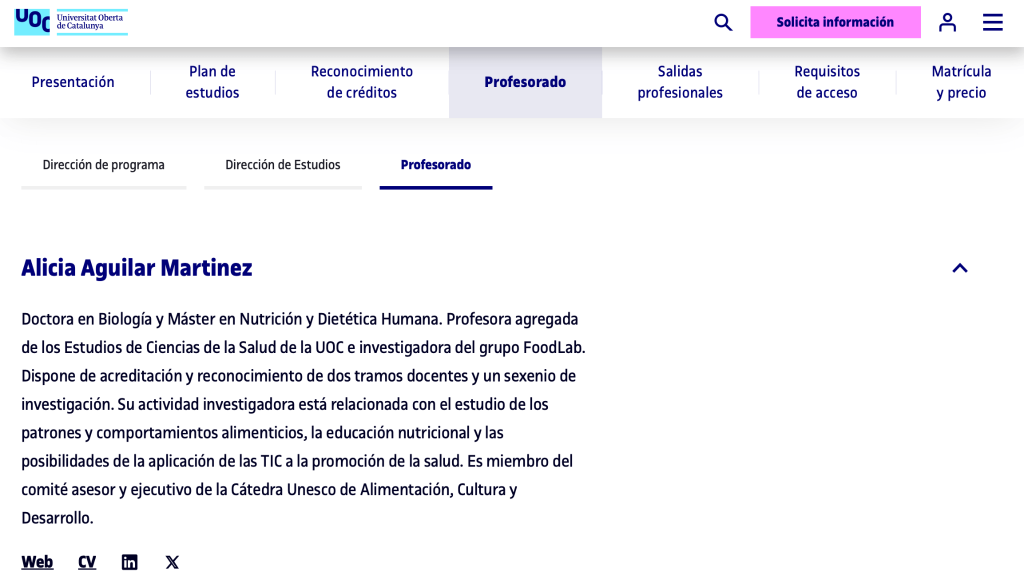 Doctora Alicia Aguilar UOC