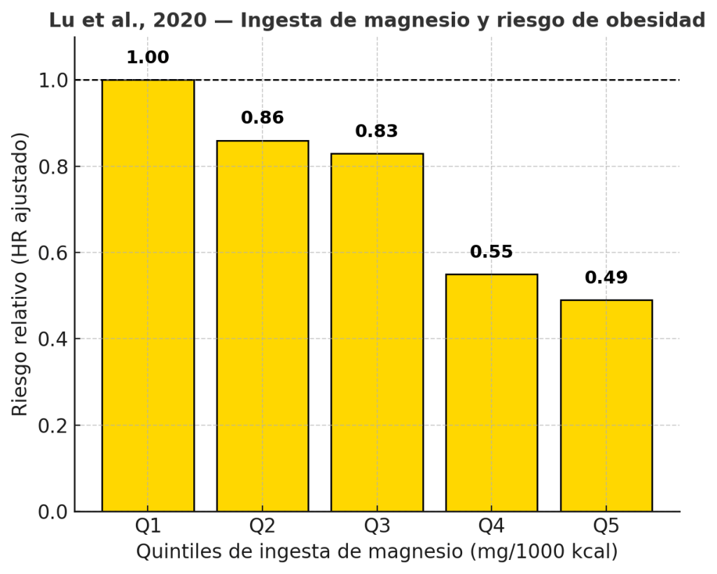 Ingesta de magnesio y obesidad
